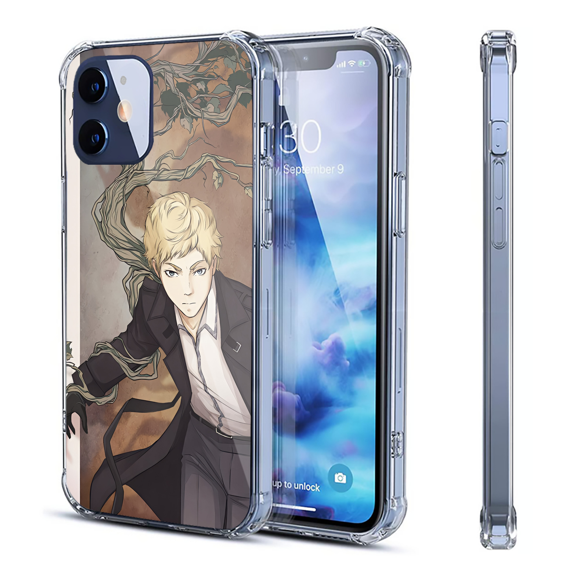 （画像用） 文豪ストレイドッグス Bungo Stray Dogs 【iPhone 12シリーズ対応】透明スマホケース（クリアソフトケース）